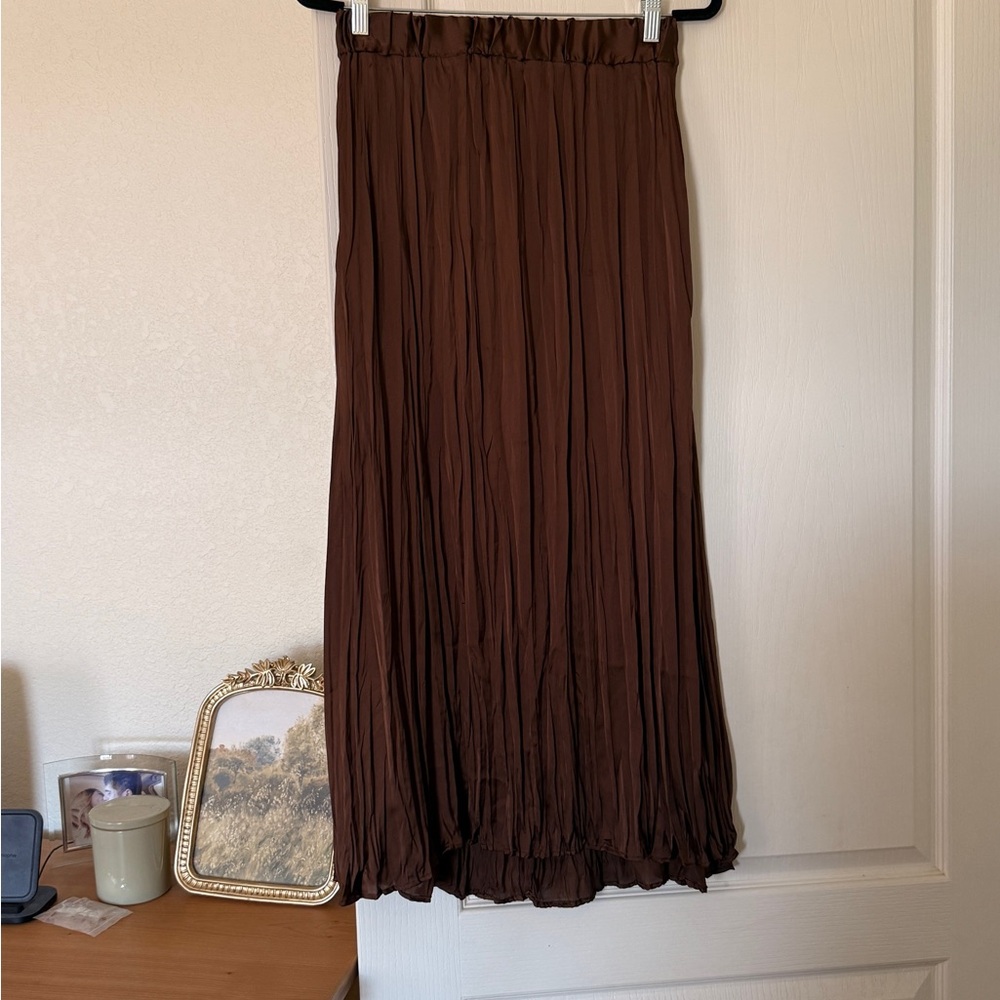Zara Chocolate Brown Maxi Skirt